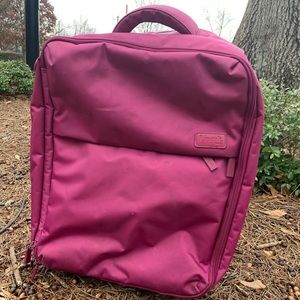 Lipault pink luggage-carry on